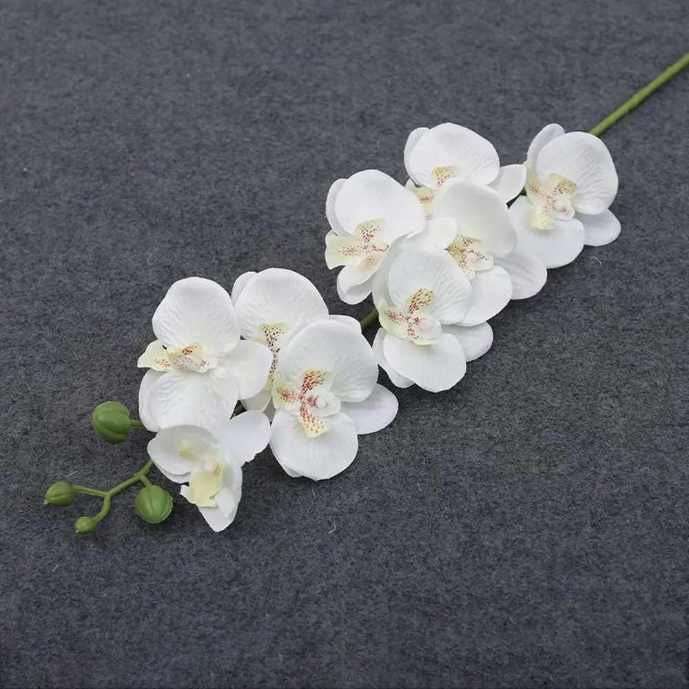 3D Phalaenopsis 69cm 9-Heads Home Supply Artificial Flower 3D Phalaenopsis Real Touch Plants Simulation Butterfly Orchid