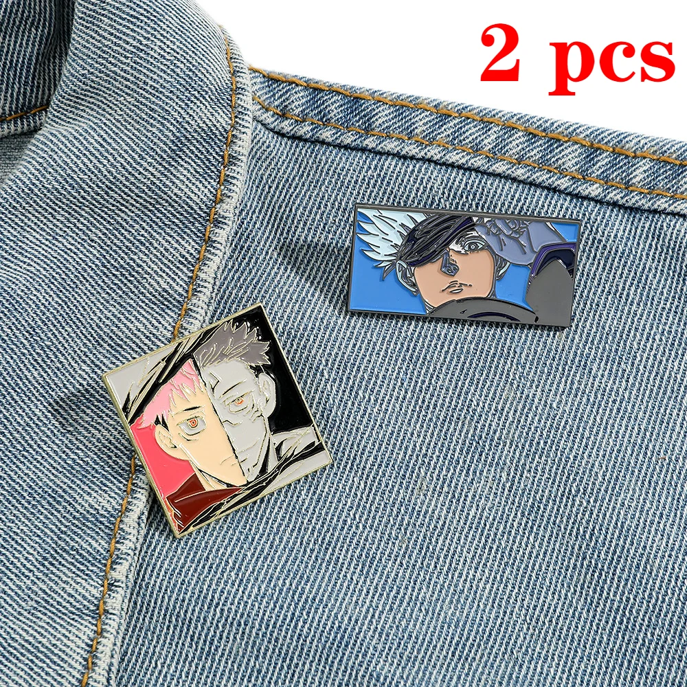 

Jujutsu Kaisen Pins Cartoon Superpower Anime Brooches Backpack Clothes Badge Jewelry Accessories Gift Friend Fans Enamel