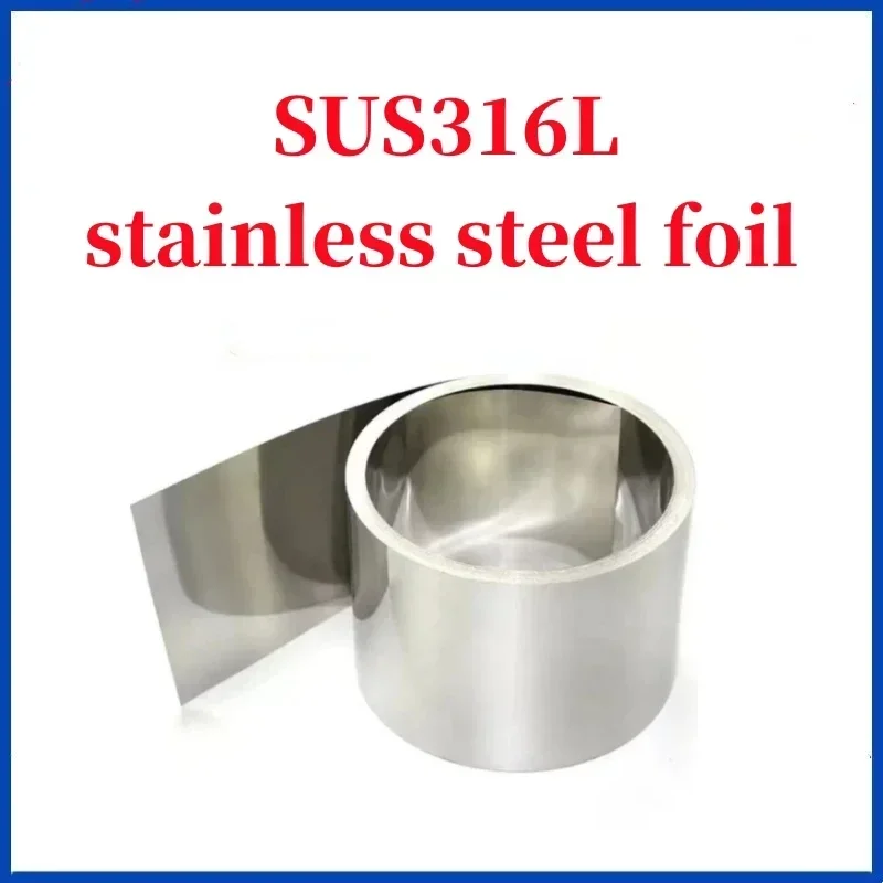 Length1m SUS316L Stainless Steel With Corrosion and Acid Resistance 0.05 0.1 0.15 0.2 width 100 200mm for Scientific Research