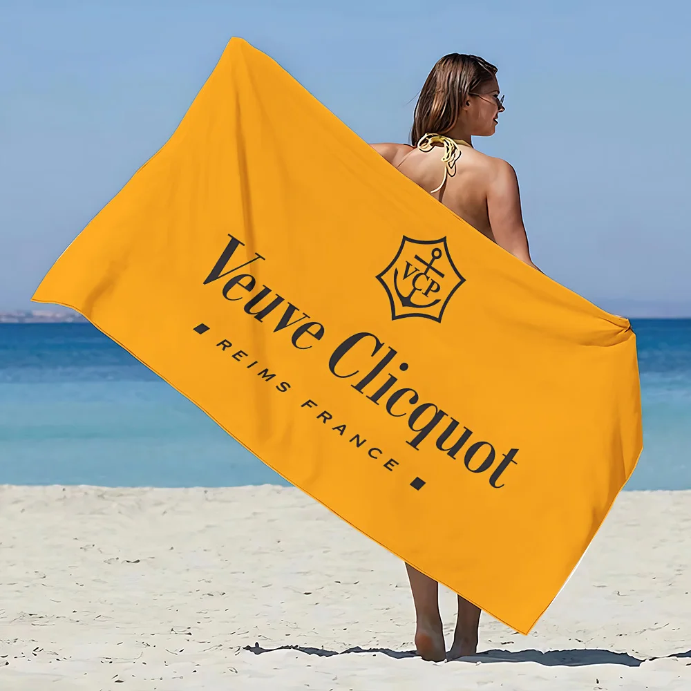 Beach Towel Microfiber Quick Soft Sandproof Pool Towel for V-venezuelaS V-veuve Clicquot Women Travel Shower Camping PonsardinS