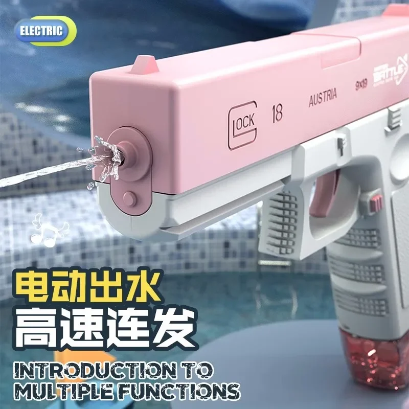 Internet celebrity electric Glock water gun toy children's water gun spray Glock combat water gun water festival