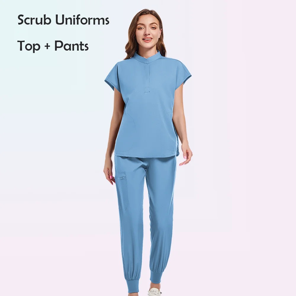 Medical Uniform Scrub Hospital Working s Set Wholesale Nursing  Uniforms Women Healthcare Pharmacy Clinic Work Clothes