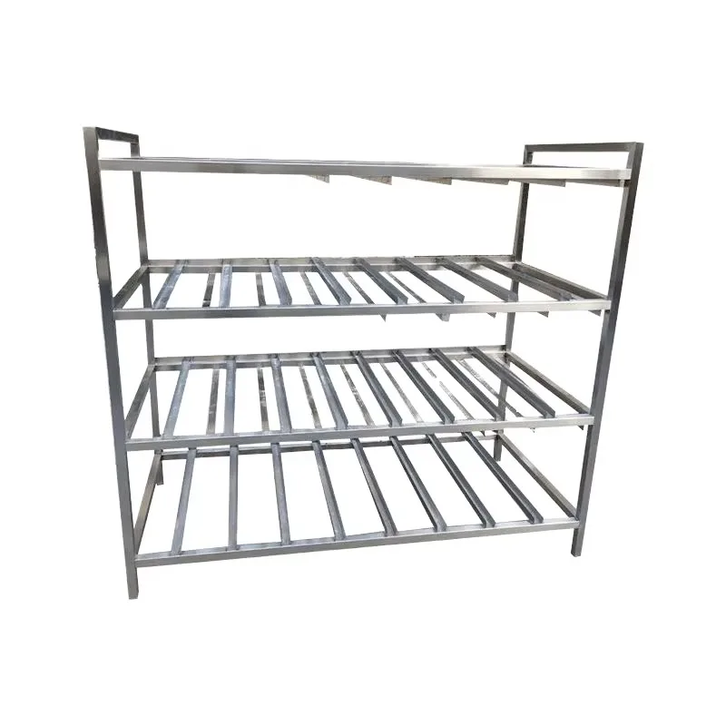 4-Layer Stainless Steel Baking Tray Rack Commercial Kitchen Table Frame for Steamed Buns Bread Steel Fabrication
