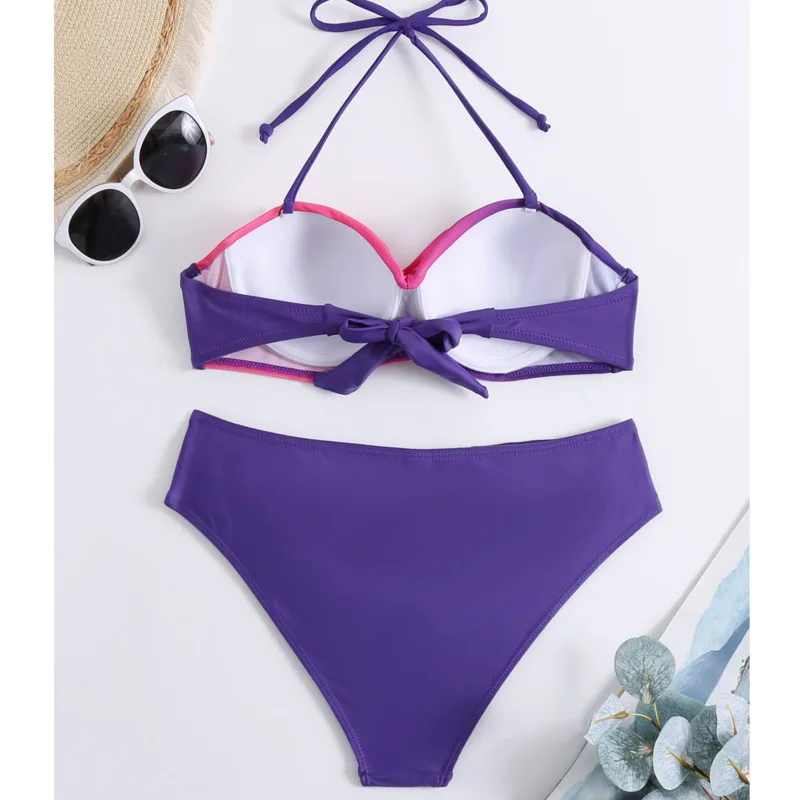 Yaz Seksi Bikini Kadın Mayolar Kadın Mayo Şınav banyo Mayo Brezilyalı bikini seti Beachwear Havuz Bather