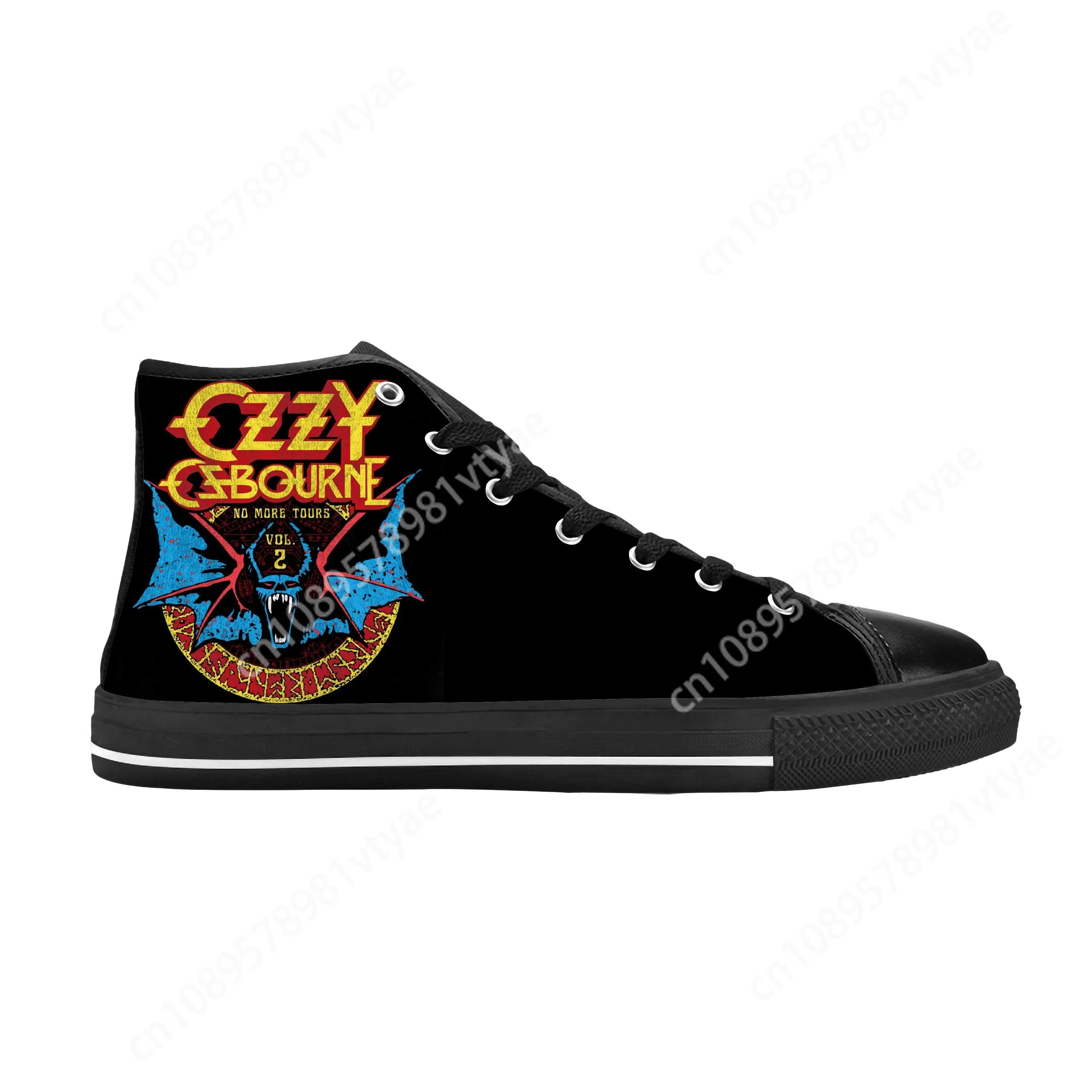 Ozzy Osbourne Rock Band Music Horror Gothic Cool Casual Cloth Shoes High Top Comfortable Breathable 3D Print Men Women Sneakers