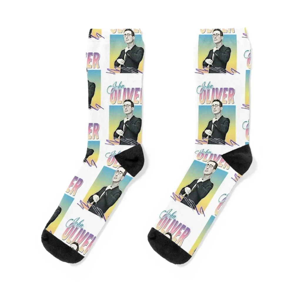 Last Week Tonight With John Oliver - Awesome original retro fan art design Socks valentine gift ideas designer Boy Socks Women's