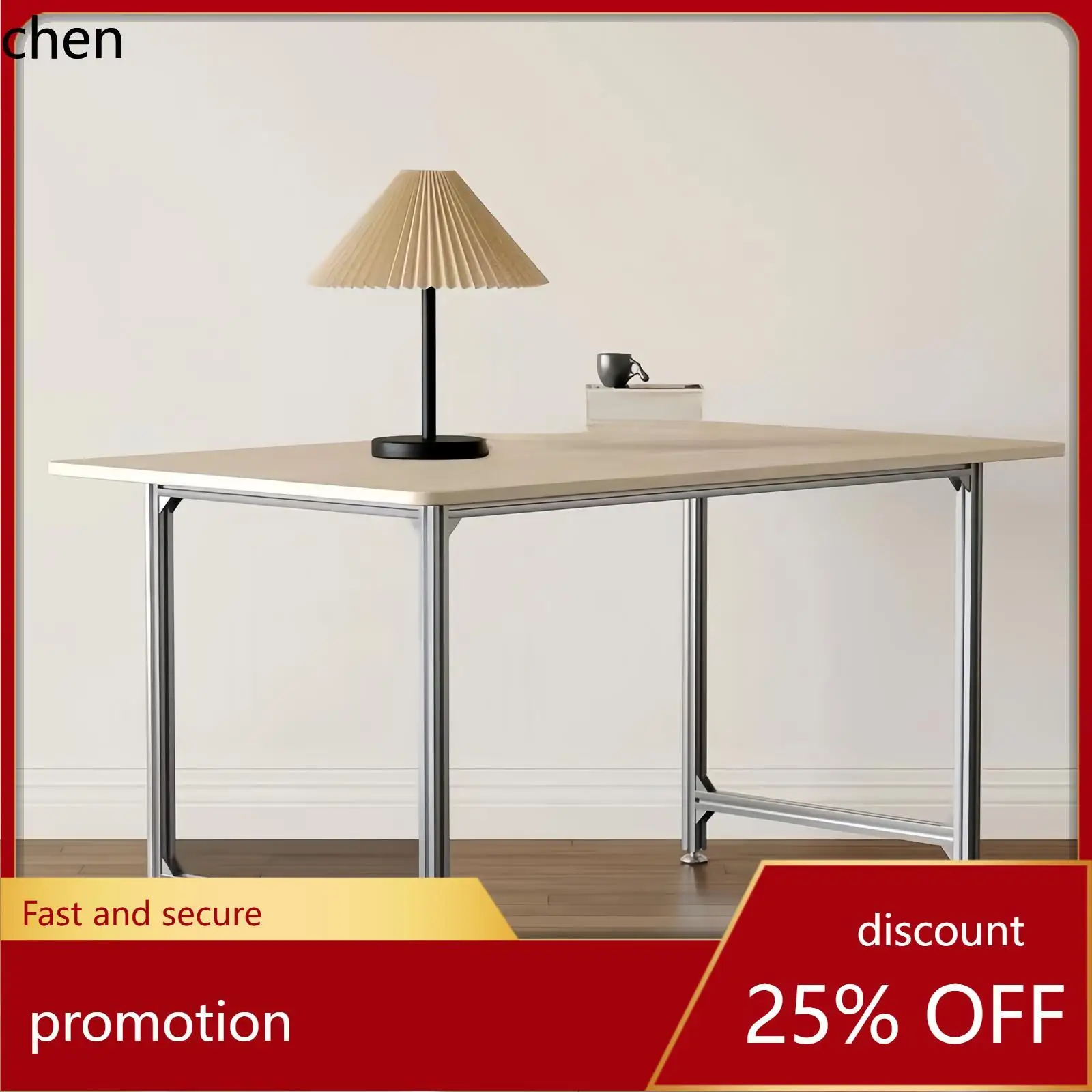 

CZ Rectangular Computer Desk Long Writing Workbench Bedroom Office Desk Birch Wood