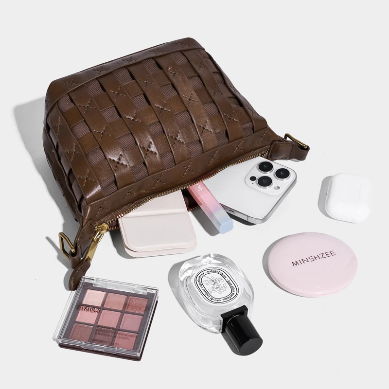 Мини-сумки-бродяги ручной работы для женщин, роскошные дизайнерские сумки-кошельки 2025 года, новинка из искусственной кожи, винтажные с внутренним карманом, верхней ручкой на плечо