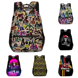 Anime Game Gorilla Tag Student Backpack Kids Primary Secondary School Students Schoolbag Boys Girls Cartoon Backpack Gift