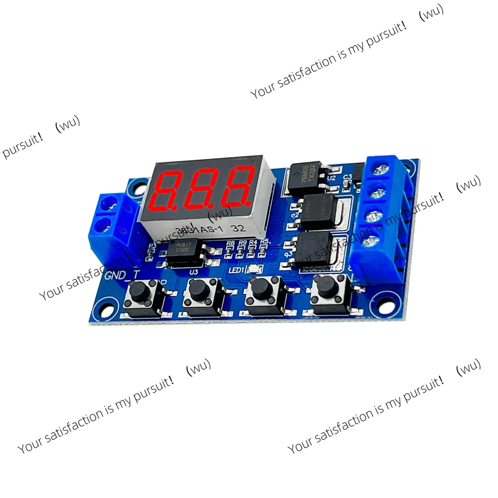 DC 6-30V digital delay relay LED display automatic cycle timer control switch adjustable
