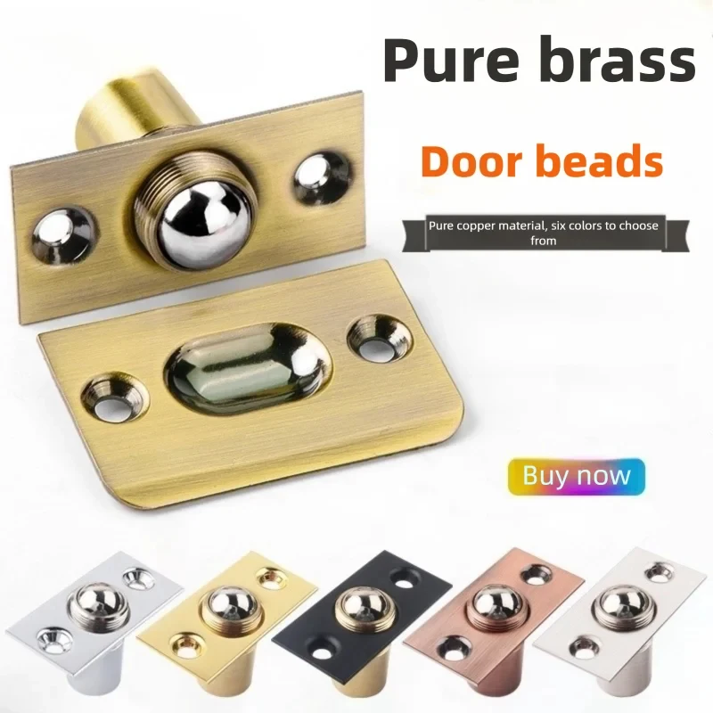 Adjustable Ball Door Catch Anti-Pick Security Roller Spring Latch Beads Lock for Closet Internal Cupboard Bathroom Room