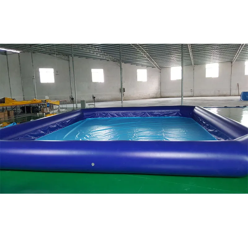 Ready To Ship Commercial Blue Pvc Inflatable Swimming Pool For Kids