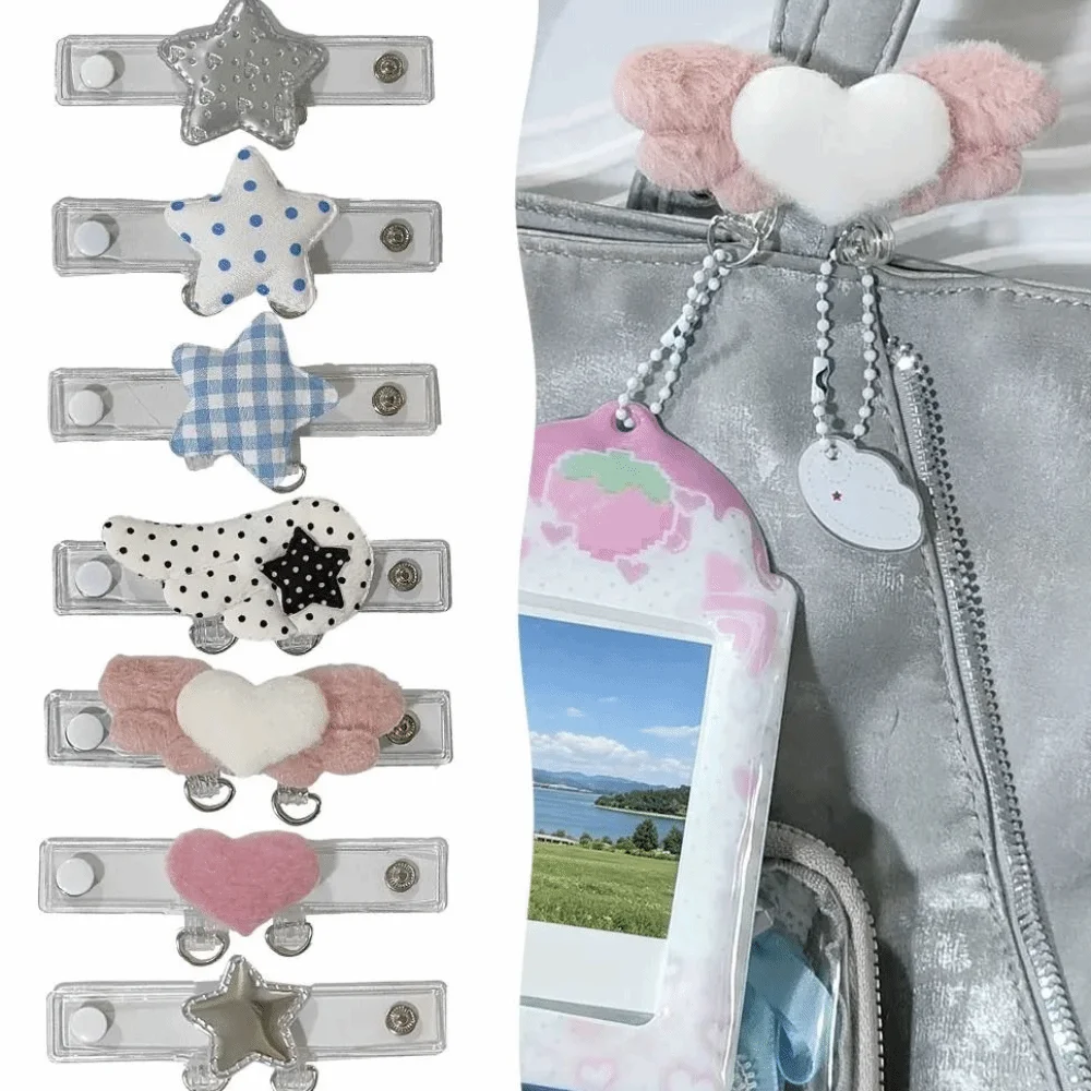 Lustige Herz-Taschenhängeschnalle, Wolkenflügel-Taschenverlängerungsschnalle, DIY Transparente Rucksack-Display-Schnalle, Freunde – Detail 10