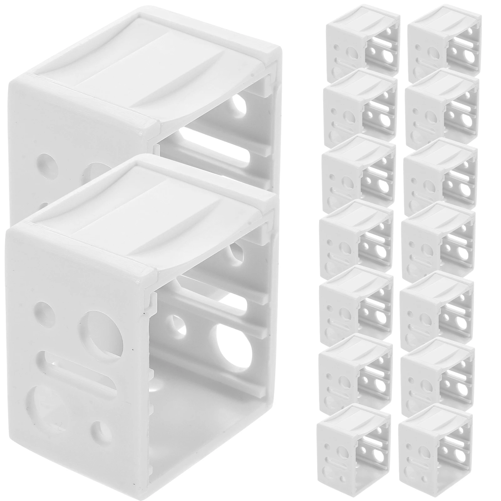 

30 Pcs Shutter Bracket Blind Holder Mounting Brackets for Blinds Mini Curtain Frame Abs Parts