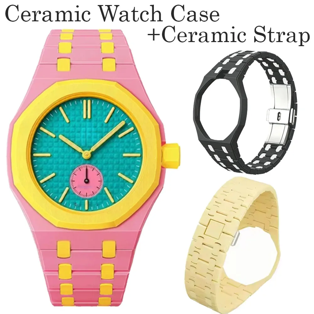 ceramic-watch-case-ceramic-strap-modification-kit-for-swatch-x-ap-royal-pop-pocket-changer-to-band-case-wristband-accessories