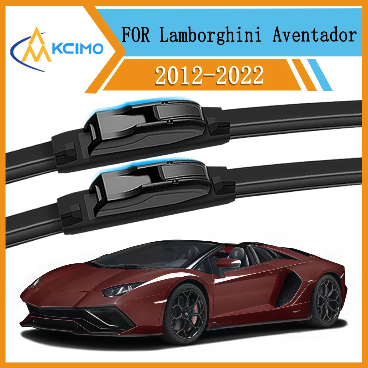 

Front Wiper Blades Pair Replacement For Lamborghini Aventador 2012-2022 Windshield Wiper Blade Set Easy Clip Installation