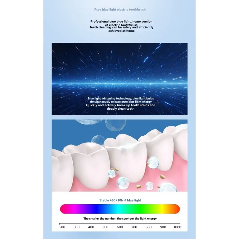 فرشاة أسنان كهربائية على شكل حرف U للبالغين لتبييض الأسنان-360 ° تنظيف الفم، حماية اللثة، تصميم بدون استخدام اليدين #5