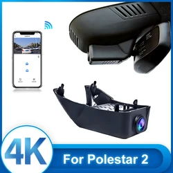 For Volvo Polestar 2 2020 2021 2022 Front and Rear 4K Dash Cam for Car Camera Recorder Dashcam WIFI Car Dvr Recording Devices