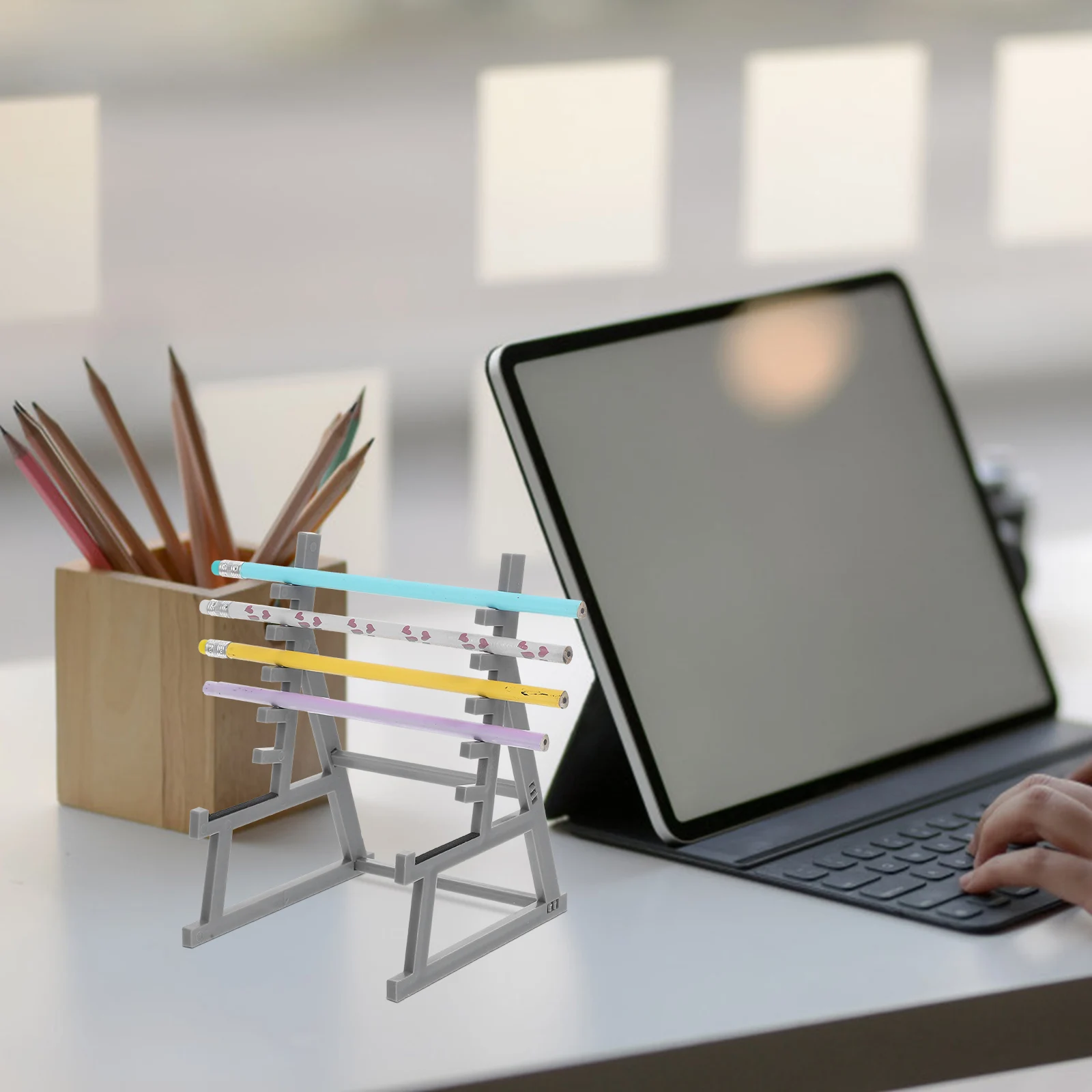 

Держатель для ручек, компактный настольный аксессуар для офиса, школы, дома, многофункциональная стойка для хранения, уникальный эстетический декор, мужской и детский гольф-клуб