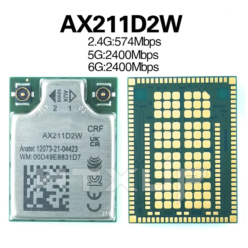 AX211D2W CRF wifi card 802.11AX WIFI 6E module BT5.3 bluetooth 5.3 AX211.D2WG.NV wireless adapter