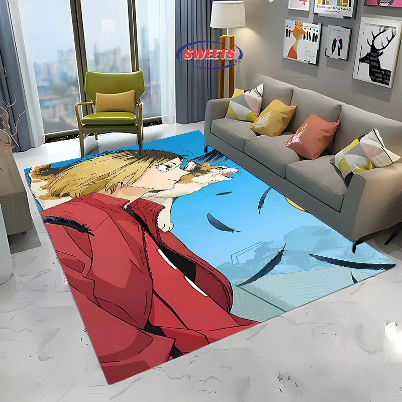 3D Printing Haikyu Large Area Rug, Indoor Washable Bedroom Mat, Durable Rug for Living Room Dining Room Bathroom Kitchen Office