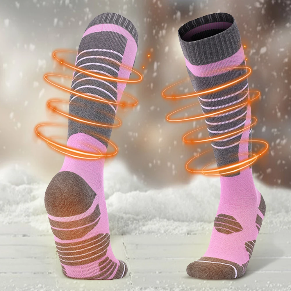 Winter Thermal Socks Ski Socks Sports Socks Snowboard Women Men Cycling Socks Long Tube Non-slip Soccer Socks Outdoor Skiing