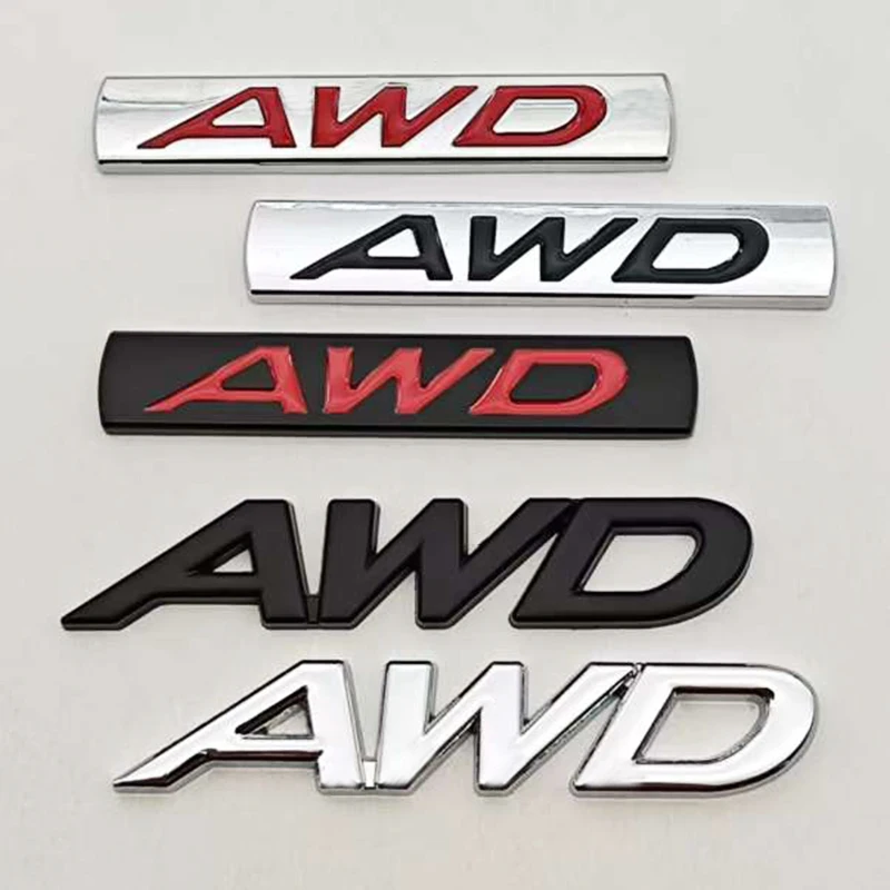 NEW 3D Metal Car Styling AWD Logo Car Body Badge Emblem For Mazda 3 CX-5 CX-3 RX-8 RX- 5 Decals Auto Accessories