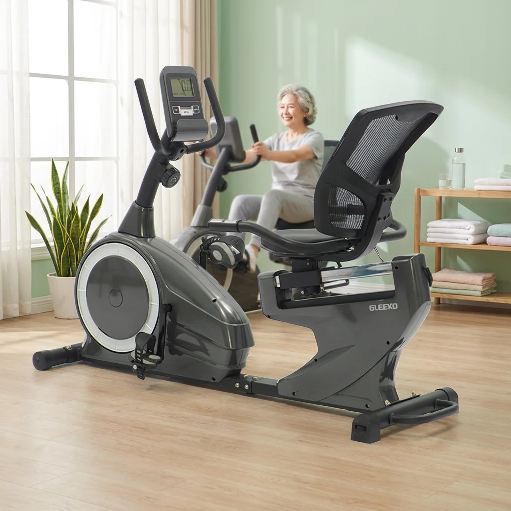High Quality Factory Direct Spinning Bike Exercise Cardio Cycle Equipment Magnetic Steel Frame LCD Display Lazy Bike Gym 8-Level