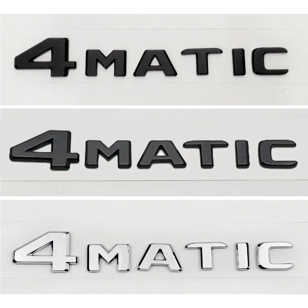 ABS Car Side Emblem Rear Trunk Badge Sticker for Mercedes Benz 4 MATIC W212 W204 W205 W203 W212 CLK GLA GLK SLK E350 G63