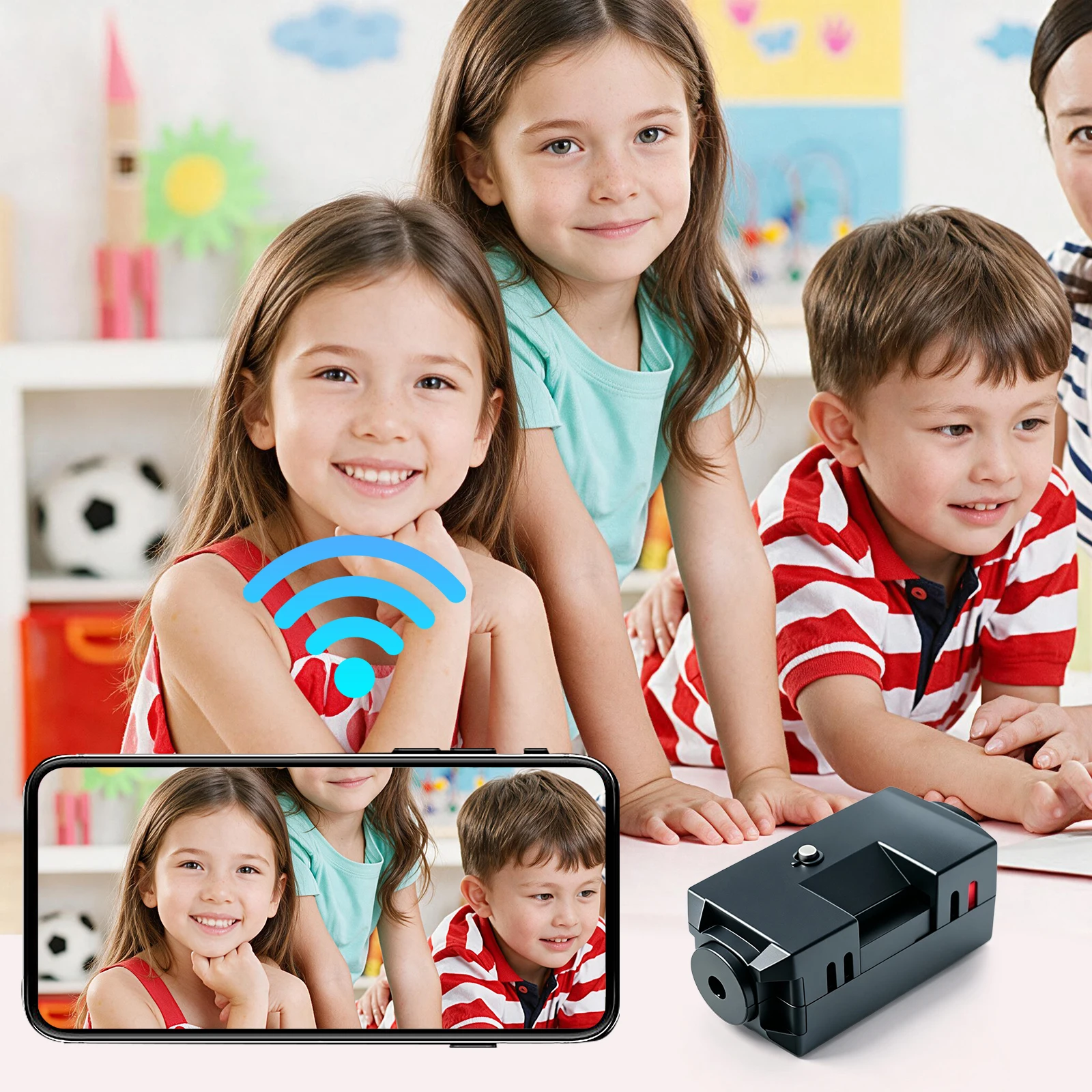 1080P HD Night Vision Mini Camera Wireless WiFi Motion Detection Remote View Memory Card Storage