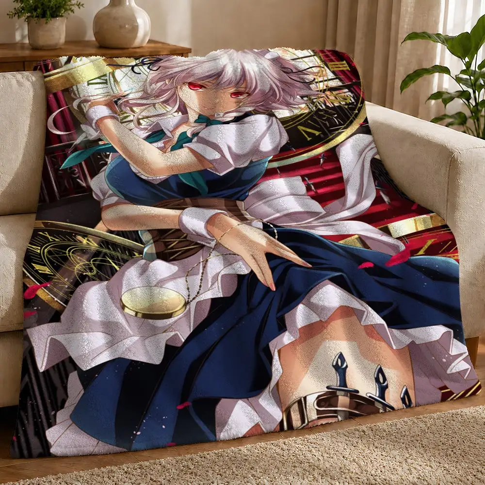 The Touhou Project Throw 1pc Flannel Blanket Soft Lightweight Warm Cozy For Bedroom Sofa Bed