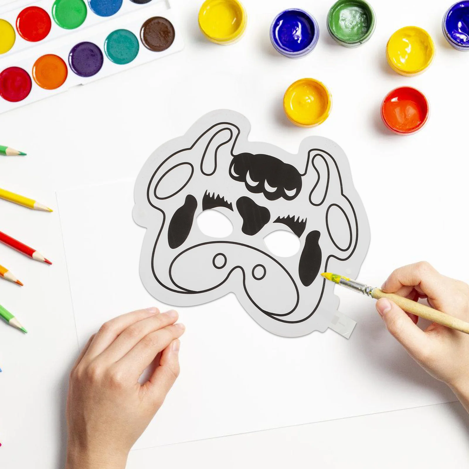 

1Set Inflatable Blank Animal Shaped DIY Mask Unfinished Graffiti Painting Balloon Decor DIY Masks Blank Masks