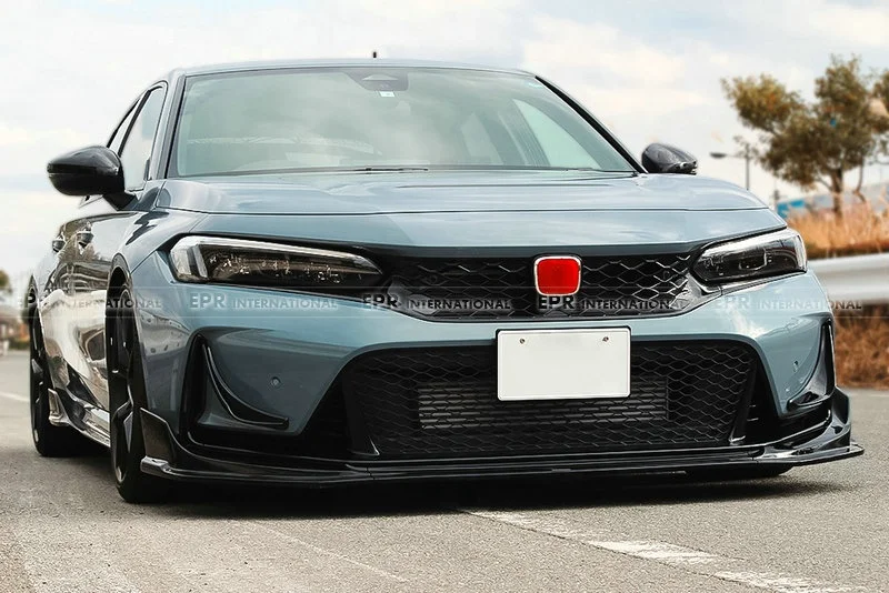 

suitable for Perfect fitment front lip 3 pcs for Honda Civic Type-R FL5 Design MM Type high quality carbon fiber