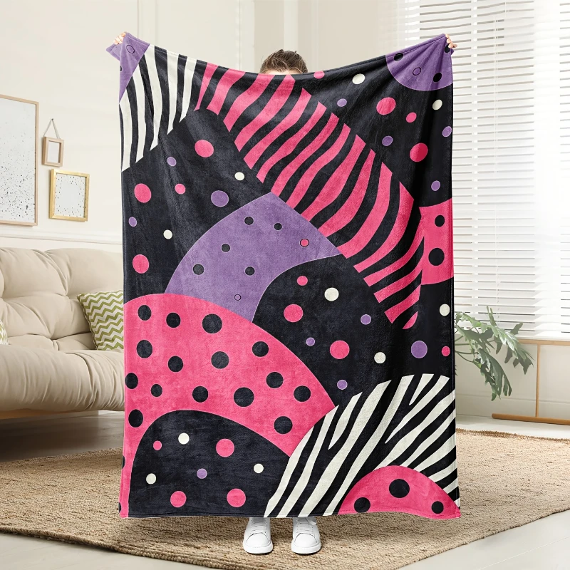 Southwest Geometric Diamond Print Throw Blanket,soft,couch,window seat,fireplace side,ideal for indoor rest,birthday gifts