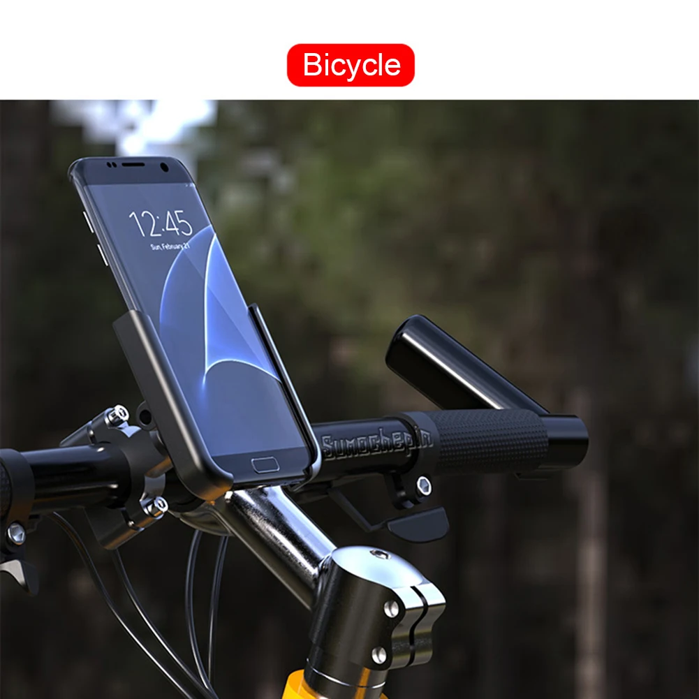 

360 Degree Rotation Mobile Phone Stand Bracket Shockproof Aluminum Alloy Bike Motorcycle Phone Mount Cycling Equipment