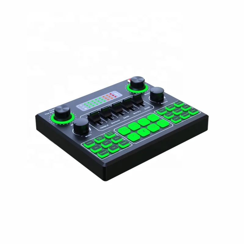 على استعداد لشحن بطاقة الصوت الصغيرة لوحدة التحكم في مزج الصوت V9s المباشرة