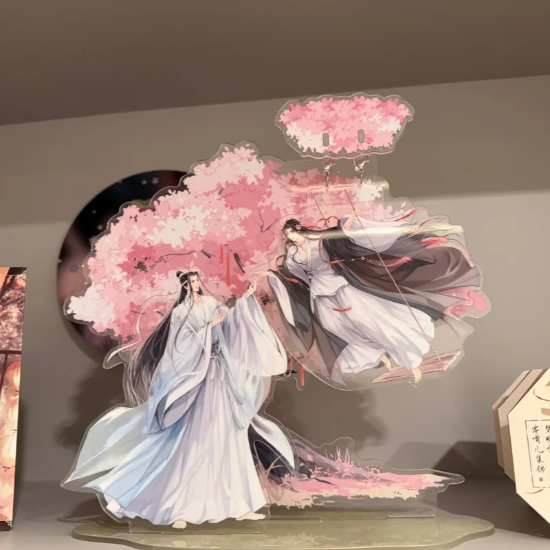 

Original Mo Dao Zu Shi Anime Peripheral Acg Stand Standing Badge Acrylic Ornament Desktop Decoration Collect For Enthusiast Gift