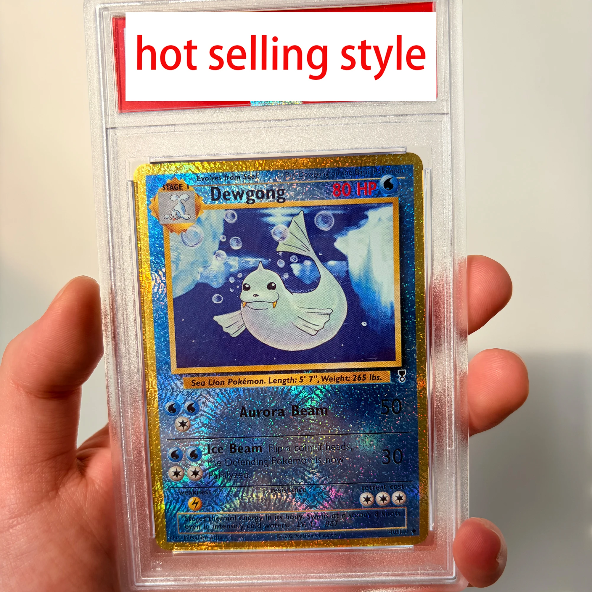 

Diy Self Made Ptcg Water Type Dewgong Копия Рейтинг карты Преломление Цвет Флэш Ptcg Dewgong Коллекционная карта Аниме Карты Подарочные игрушки