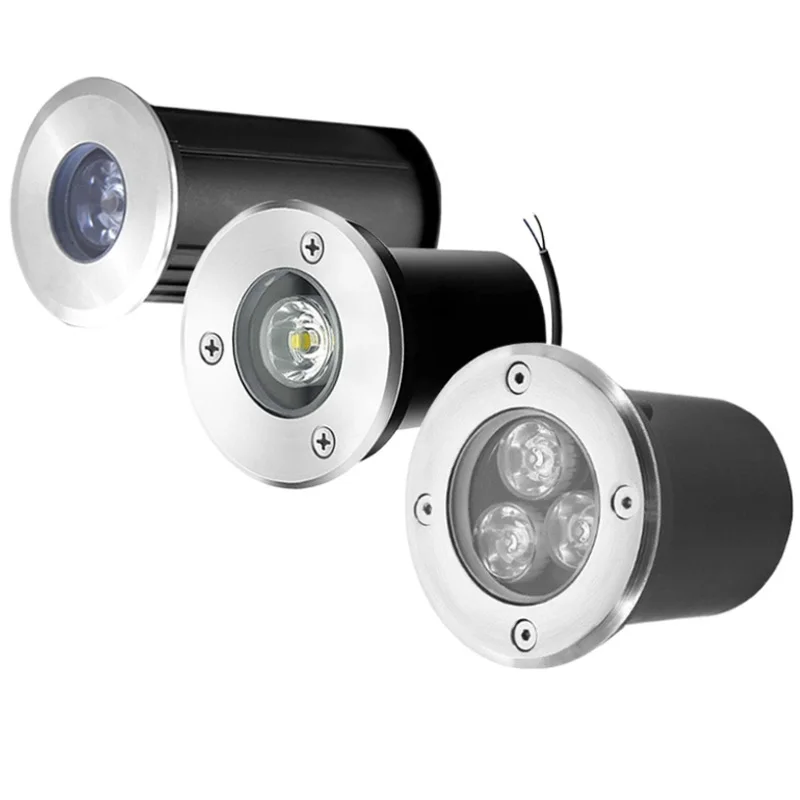 Outdoor Lighting Dimmable 3W 6W 10W 18W Garden Yard Step Stairs Floor Deck LED Recessed Inground Lamps LED Underground Spotlight