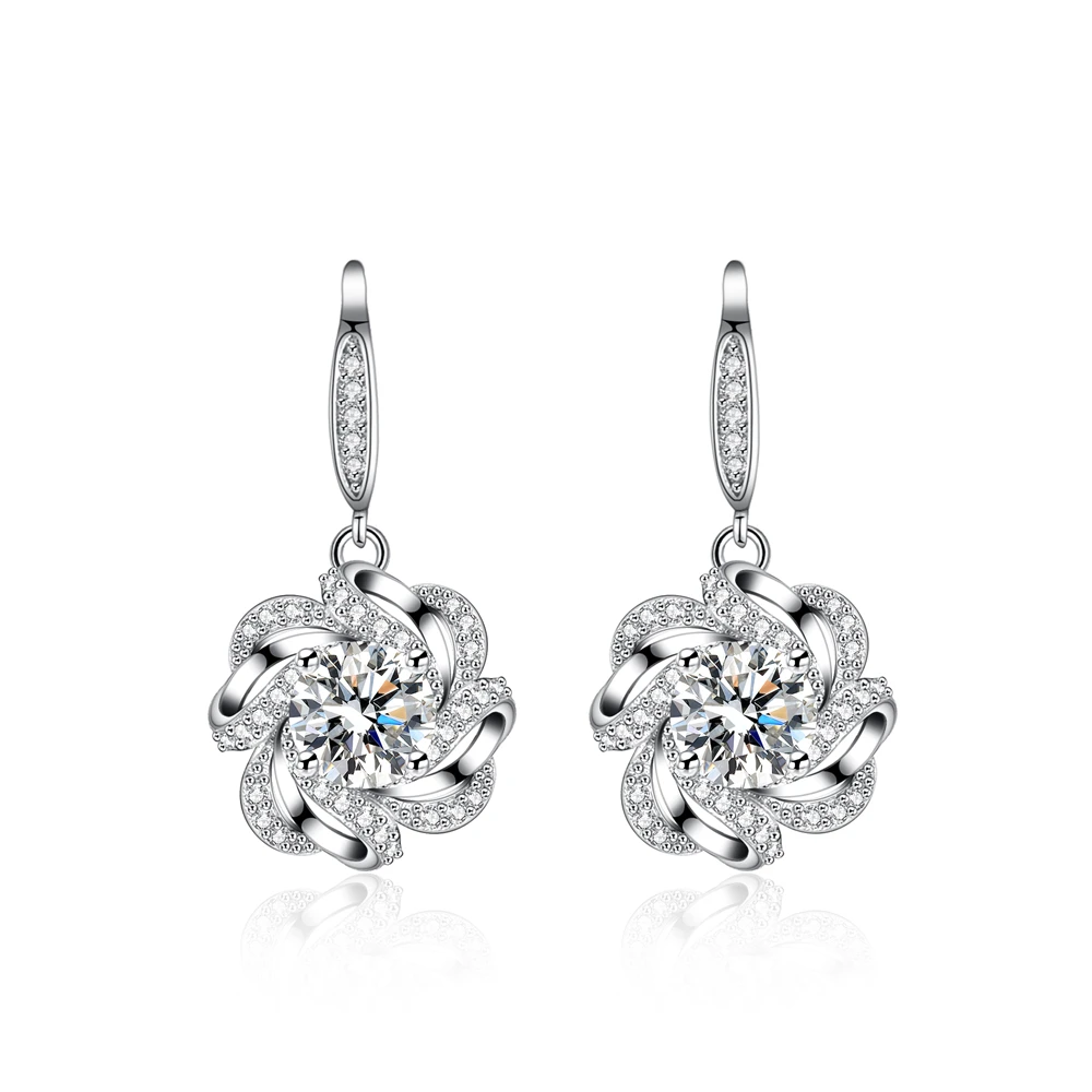Luxury Gra mossanite one-carat earring pendant star-studded zircon fashion jewelryearrings for women
