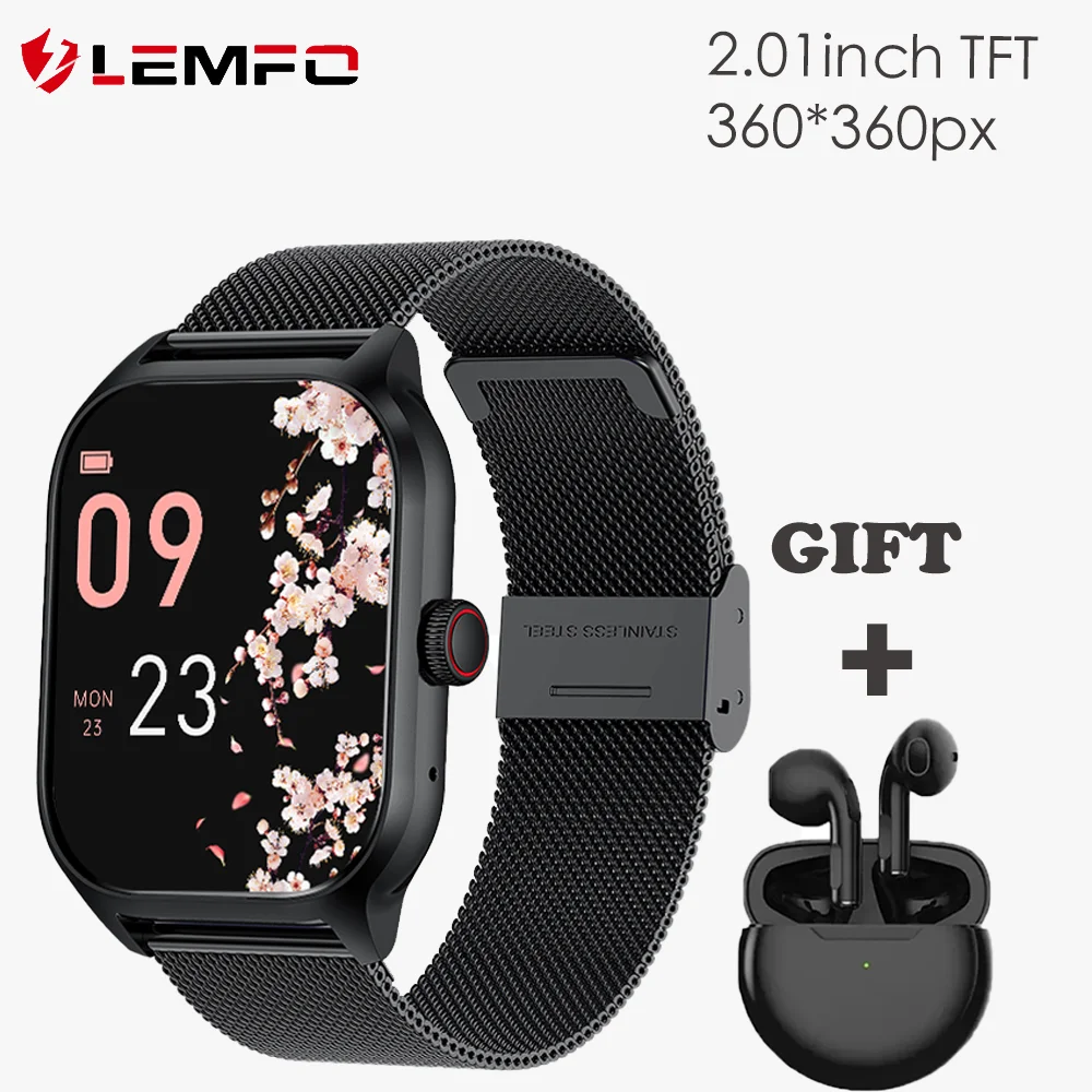 LEMFO LT10 Smart Watch 2024 2.01\'\' Screen Mens Watch Dial Bluetooth Call Choice Sport  Fitness Tracker Bracelet Smartwatch Women