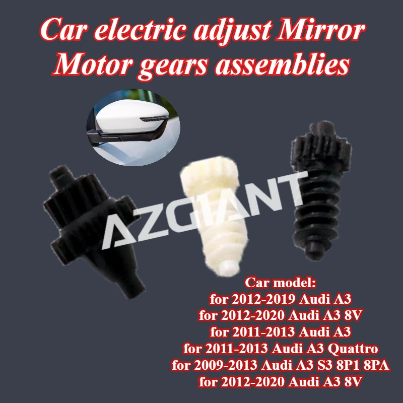 

AZGIANT для Audi A3 8V Quattro/S3 8P1 8PA/8V автомобильное электрическое регулируемое зеркало, моторные шестерни в сборе, безопасная замена пластикового инструмента