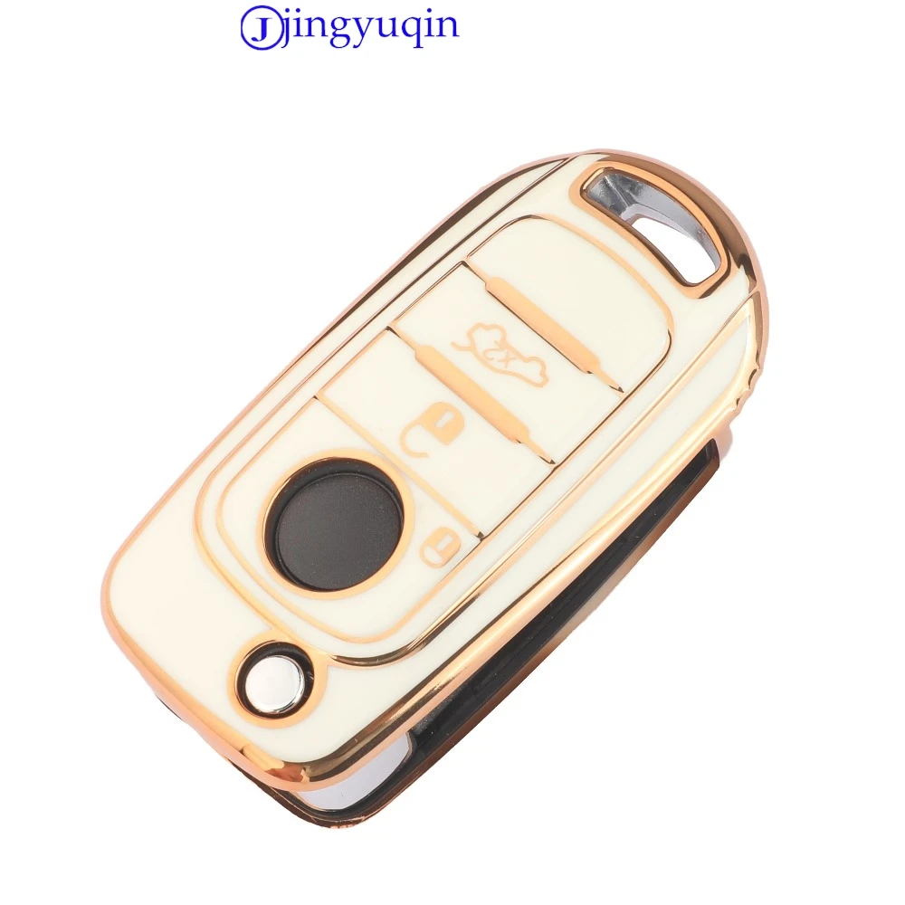jingyuqin Arrival TPU Car Key Shell Case Fob For FIAT TIPO Toro 500X Nuovo Grazie Car Keys Blank Case Cover