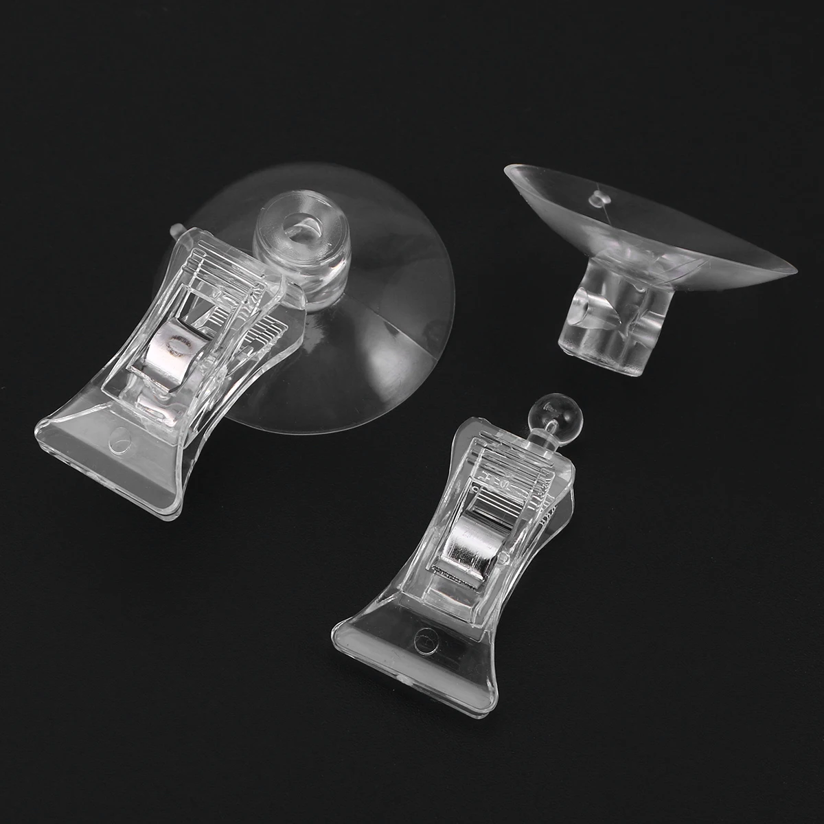 

8 Pcs Feed Clip Tool Vegetable for Aquariums Detergent Tank Holder Suction Cup Hose Clamp Baby Fish Food Clips