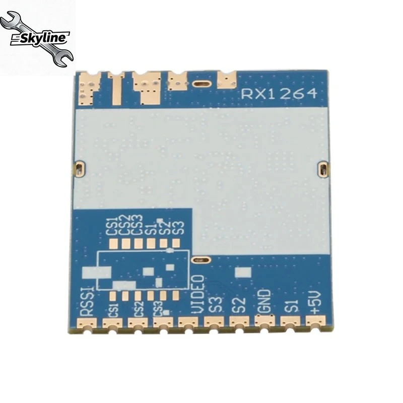 1PCS 1.2-2.2GHz RX1264 Video Receiving Module 8CH 64 Frequency Points 1080-2200MHz Wireless VRX Receiver Optional Slope