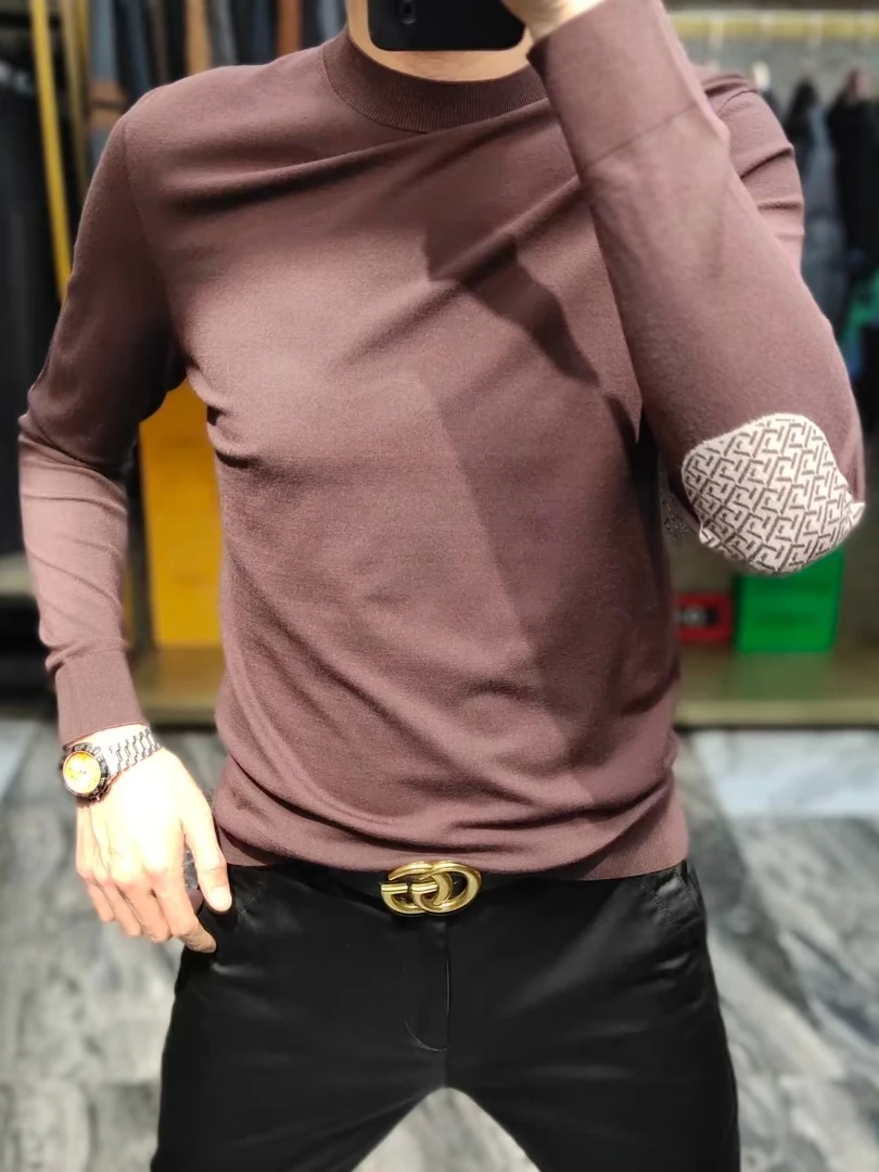 

Men's Knitted Sweater 3772 Comfortable Faionable Autumn Winter Base Layer irt Sli Versatile Haome Trendy High-End ...