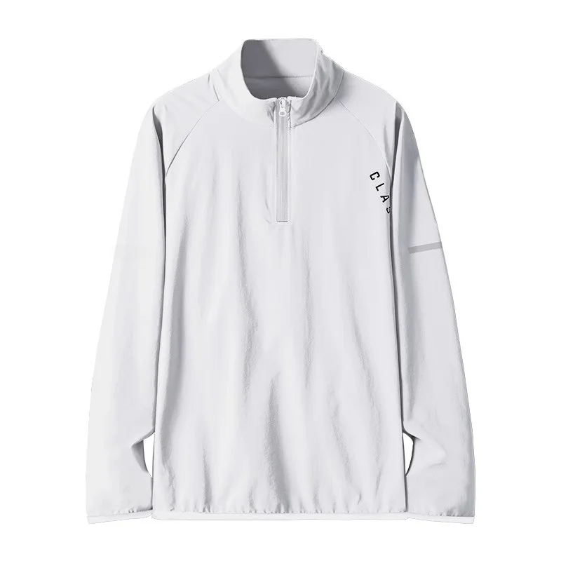 Men's Training Top Zipper Thin Long Sleeve Sports T-shirt Fitness Upper Apparel Spring Autumn Running Clothes Athletics view 5