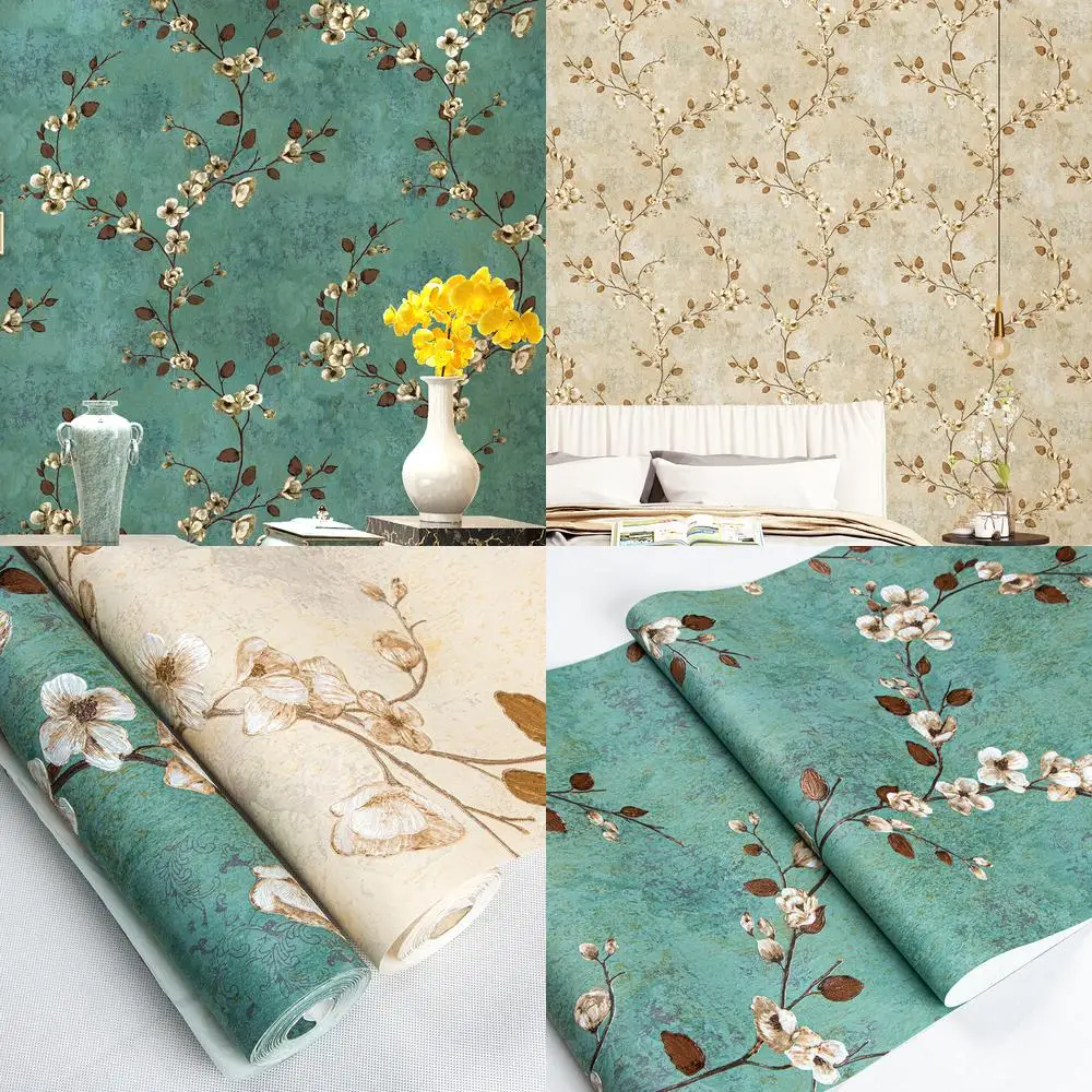 

Оптовая продажа, американские винтажные деревенские фоновые обои для гостиной, столовой, спальни, изголовье нетканого 3D-тисненого стены