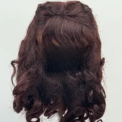 Full Size Mohair Doll Hair JD543 Half tied Long Princess Soft wave BJD Wigs 1/12 1/8 1/6 1/4 1/3 Qbaby Pullip Blythes Accessorie