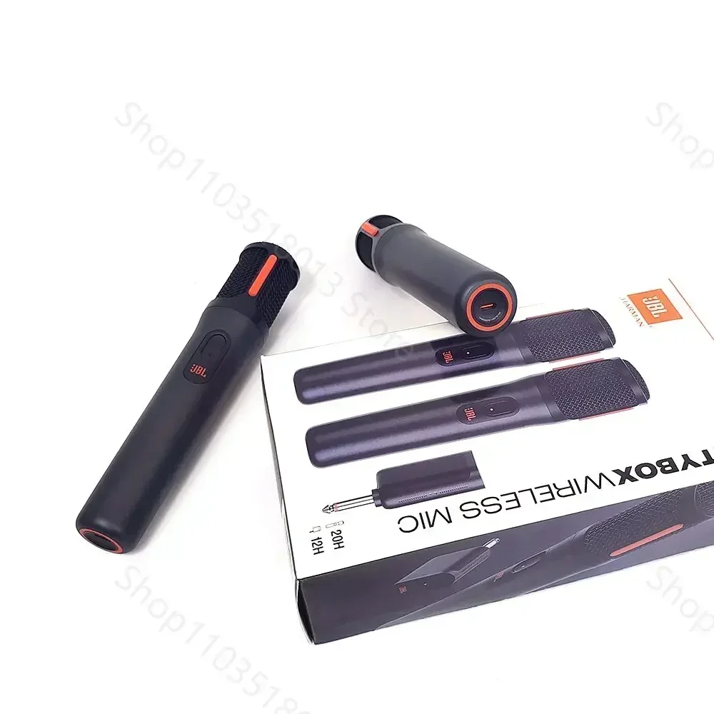 JBL Digital PartyBox PB UHF نظام ميكروفون محمول لاسلكي قابل لإعادة الشحن مع جهاز استقبال ثنائي القناة صوت واضح هش #6